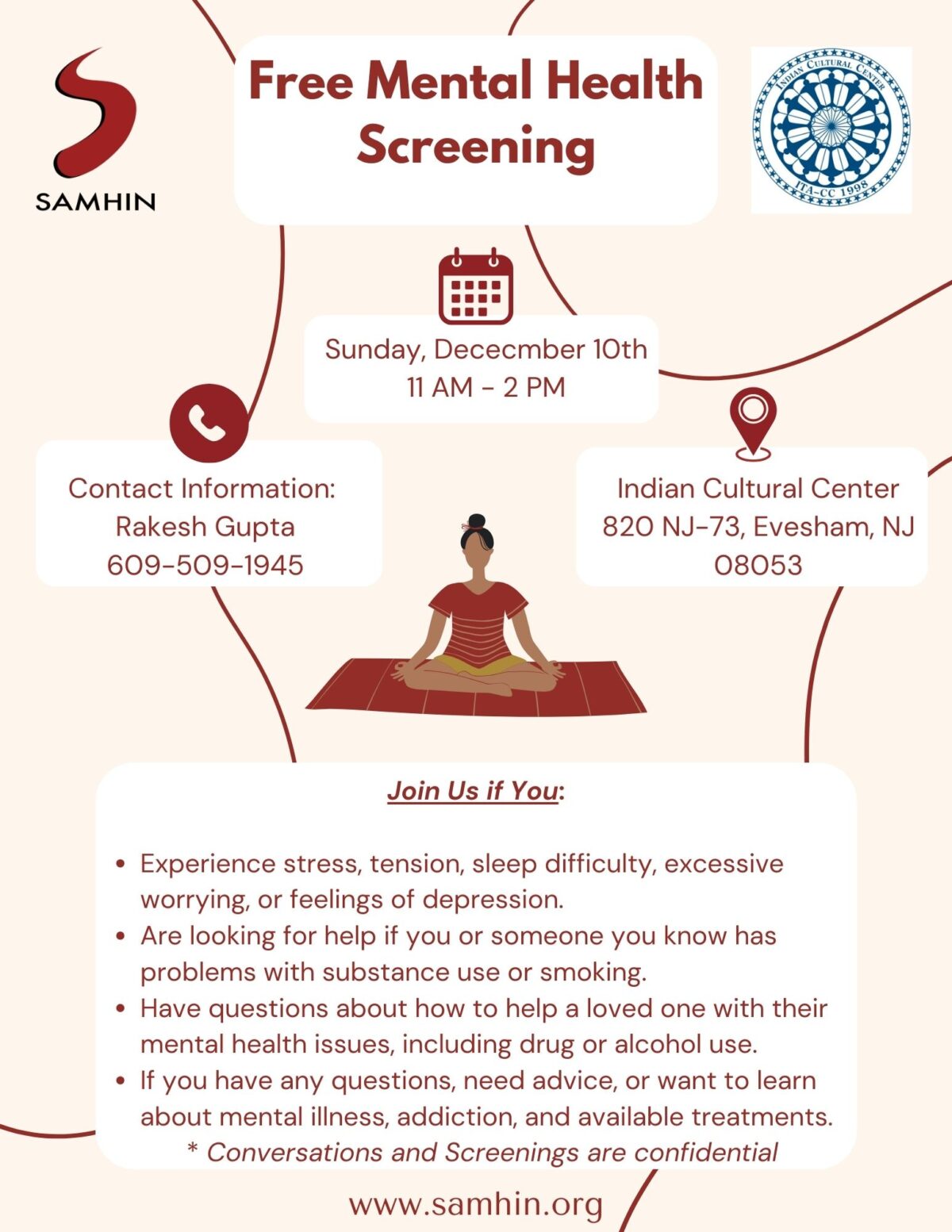 Free Mental Health Screening Evesham Nj Samhin