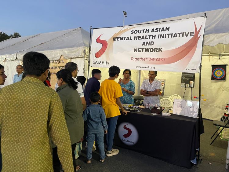 SAMHIN booth at mental health fair