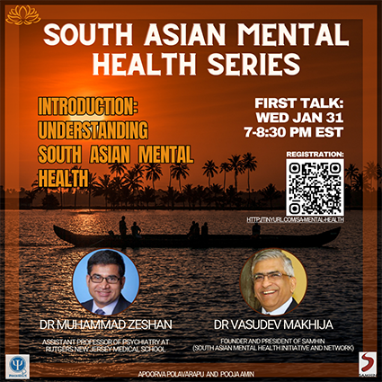 Understanding South Asian Mental Health virtual workshop January 31